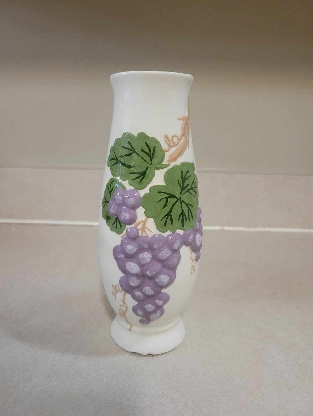 1988 Vintage Hand-painted Vase